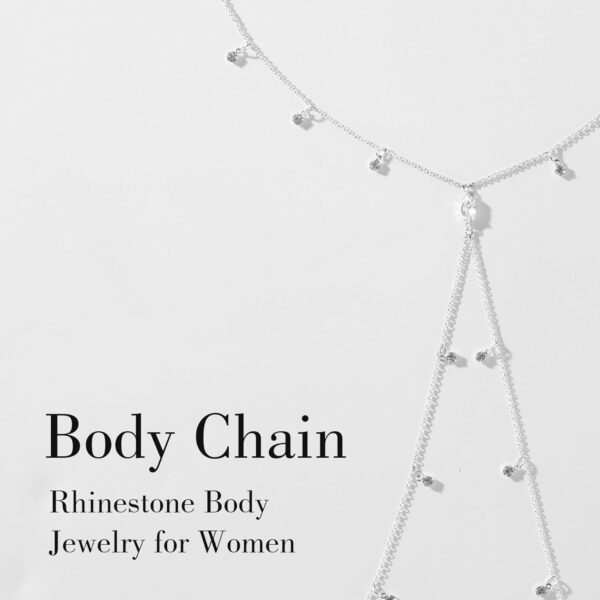 OVRUNS Body Chain Jewerly for Women 18K Gold Plated Body Waist chain Sexy Belly Necklace Chain