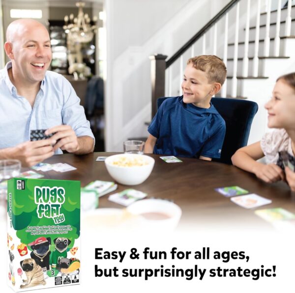 Farting Frenchies Card Game – Fun Family Card Games for Adults & Kids Ages 7+, French Bulldog Gifts Strategy Game | Simple Setup Party Games, 20-Min Playtime, 2-4 Players| Best Christmas Games Gift