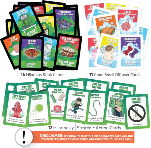 Farting Frenchies Card Game – Fun Family Card Games for Adults & Kids Ages 7+, French Bulldog Gifts Strategy Game | Simple Setup Party Games, 20-Min Playtime, 2-4 Players| Best Christmas Games Gift