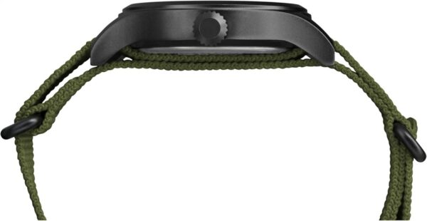 Timex Men's Expedition Scout 40mm Watch – Black Case Black Dial with Green Fabric Strap