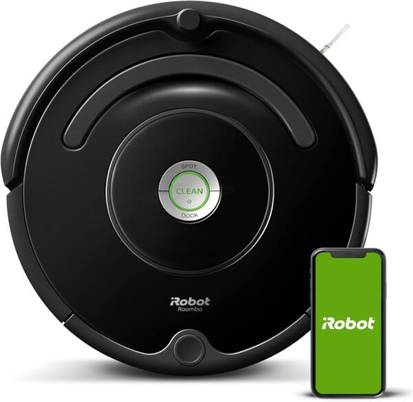 iRobot Roomba Vac Robot Vacuum (Q0120) - Easy to use, Power-Lifting Suction, Multi-Surface Cleaning, Smart Navigation Cleans in Neat Rows, Self-Charging, Alexa