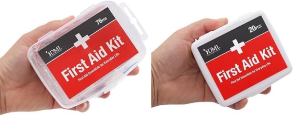 DMI Mini 20-Piece First-Aid Kit, All-Purpose Use for Minor Cuts and Scrapes, Durable Water-Resistant Case, Convenient and Portable, FSA & HSA Eligible